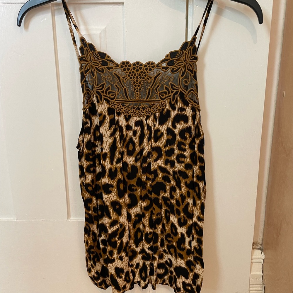 Maurices Animal Print Lace Cami